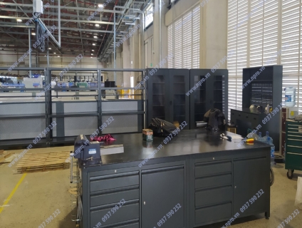 Xe đẩy dụng cụ 2 tầng