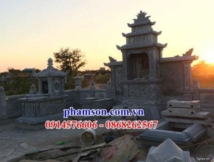 07+ Mộ mả một mái bằng đá đẹp bán tại Phú Thọ