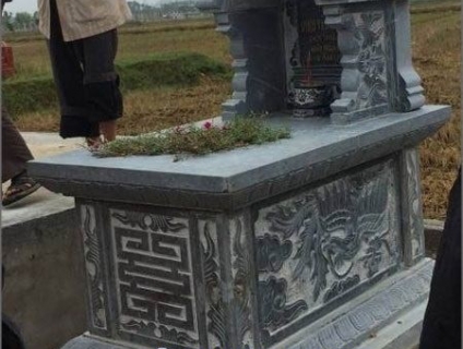 09+ Mộ mả một mái bằng đá đẹp bán tại Hòa Bình
