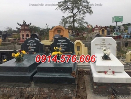 12+ Mẫu mồ mả bằng đá xanh rêu tại Hòa Bình