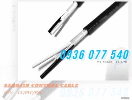 Cáp điều khiển 2 x 0.75 mm2 - Cáp Sang Jin RVV 2C x 0.75 SQMM