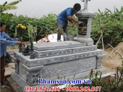 Sóc Trăng+ 05 Mộ đá công giáo đẹp để tro cốt