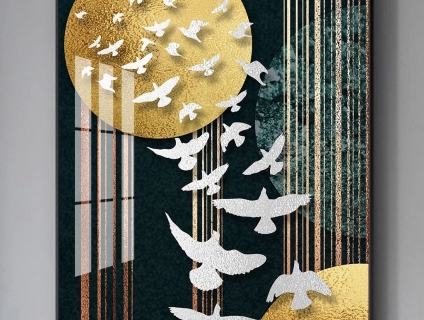 Tranh tráng gương giá rẻ, tranh canvas giá rẻ