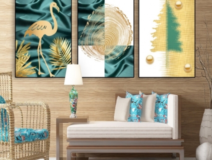 Tranh canvas giá rẻ bộ 3 bức