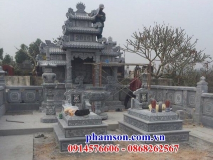 Trà Vinh 39 Mộ bằng đá nguyên khối đẹp