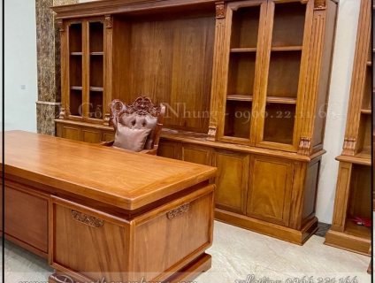 Tủ để tài liệu phòng giám đốc gỗ tự nhiên