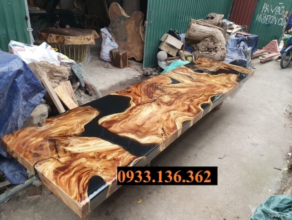 Bàn Ăn Gỗ Epoxy Lớn