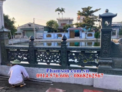 29 Mẫu lan can đá nhà mồ đẹp