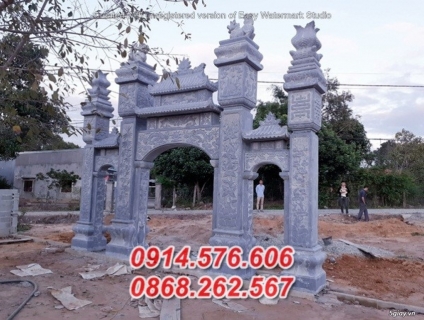 60 Cổng đá ninh bình đẹp – mẫu cổng từ đường
