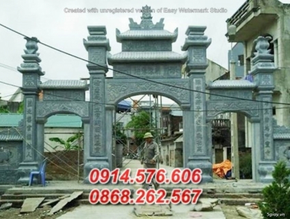 78 Thanh Hóa cổng ngũ tam quan đình chùa bằng đá