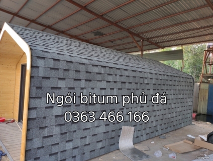 Tấm ngói dán mái bitum phủ đá chất lượng cao