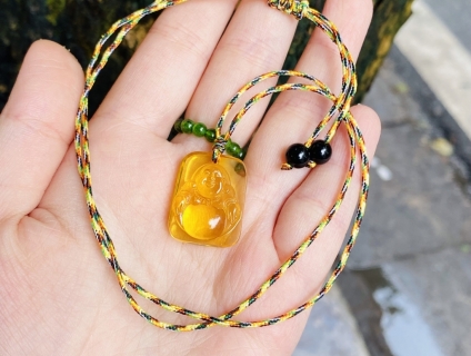 Dây tết mặt phật di lặc hổ phách giá tốt nhất trên 5giay.vn