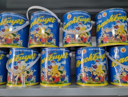 Mua sơn dầu Bạch Tuyết đen mờ 3kg giá rẻ tại HCM