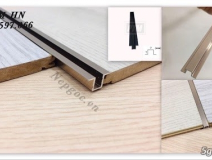 Nẹp chỉ U7mm - Nẹp khe giãn cách - Nẹp trang trí hợp kim nhôm HTH7.0