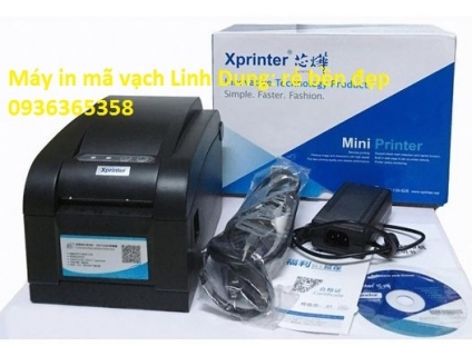 Máy in mã vạch Xprinter XP 350B mua 1 tặng 1