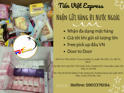 Nhận Gửi Hàng Hóa Đi Nước Ngoài Tiến Việt Express