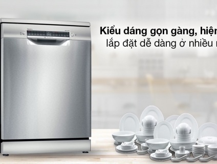 Máy rửa chén bát Bosch SMS4IVI01P, 6 chương trình rửa