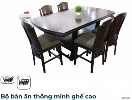 BỘ BÀN ĂN THÔNG MINH GHẾ CAO