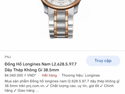 •••Longines master collection demi vàng hồng 18k
