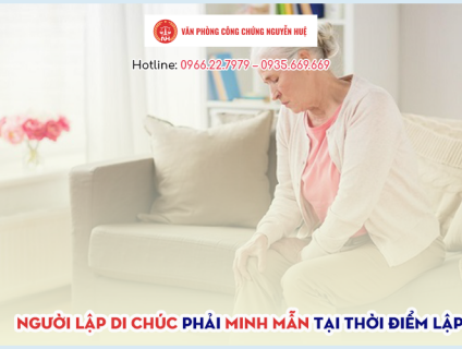 Người không minh mẫn lập di chúc như thế nào?