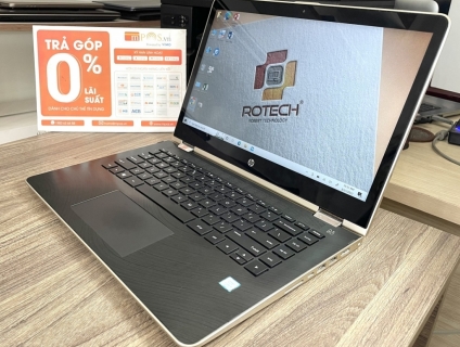 HP X360 I5-8250U 8GB SSD128GB+500GB 14'FHD CẢM ỨNG