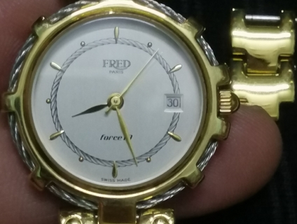 Đồng hồ nữ Fred, hiệu thời trang Pháp, máy pin, swiss Made, nguyên zin