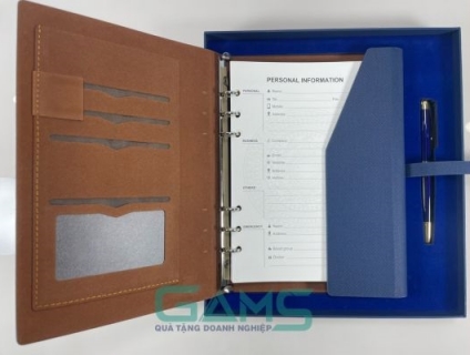 In sổ tay quà tặng doanh nghiệp - sổ da mẫu mới 2023