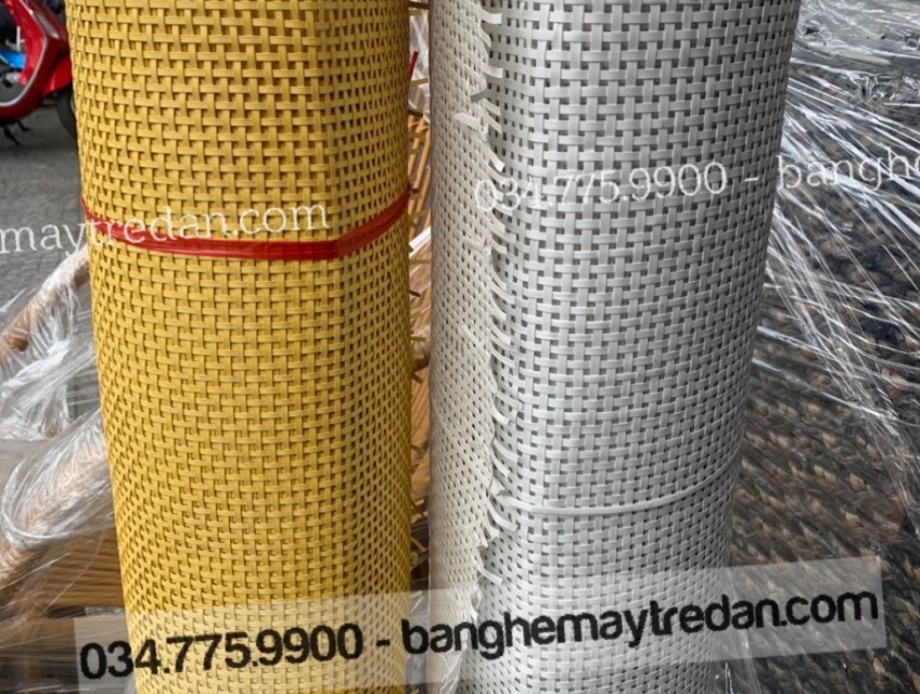 Cuộn lưới nhựa giả mây đan hình caro dài 15m