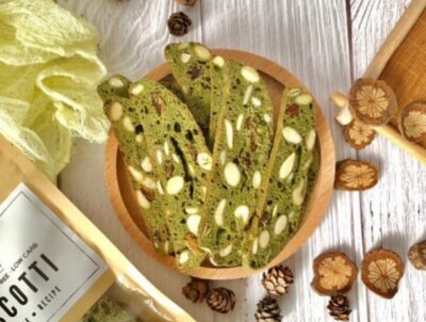 Bánh Biscotti hương Mattcha