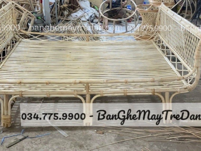 Giường mây tự nhiên