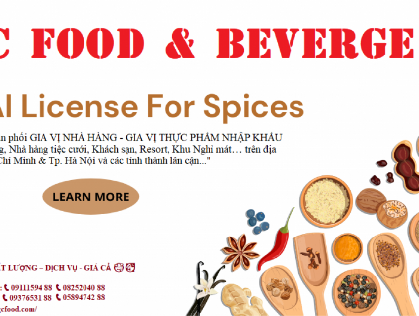 CUNG CẤP GIA VỊ THỰC PHẨM GIÁ SỈ CHO NHÀ HÀNG KHÁCH SẠN TẠI SÀI GÒN