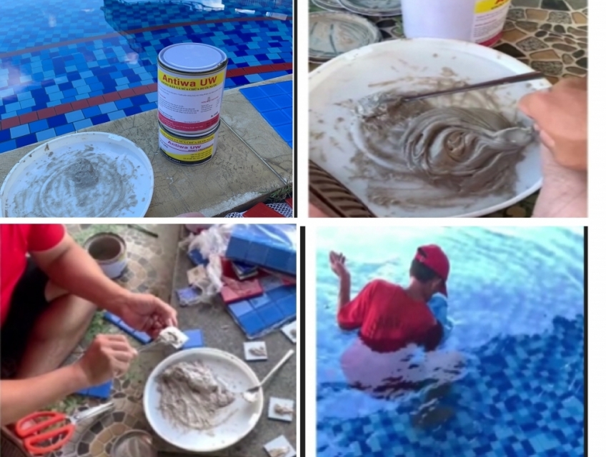 Keo dán trực tiếp dưới nước (Bộ 1.5Kg)