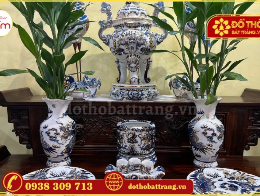 Đồ thờ Bát Tràng và họa tiết kim quy