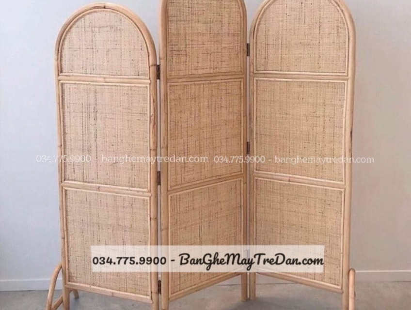 Tấm bình phong mây tự nhiên, bình phong mây tre