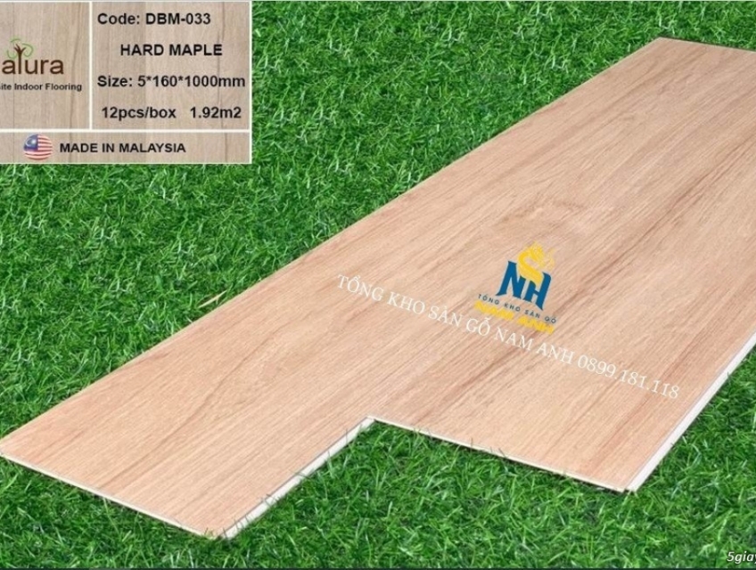 Sàn gỗ nhựa trong nhà - Natura nhập khẩu Malaysia