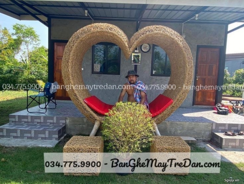 Ghế tổ chim mây nhựa TP HCM