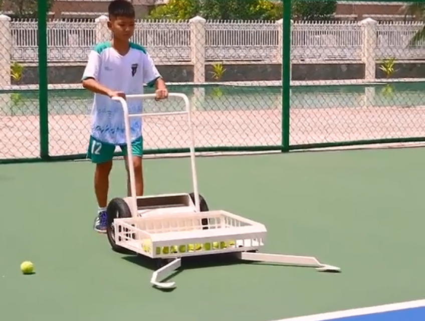 Xe đẩy gom bóng Tennis