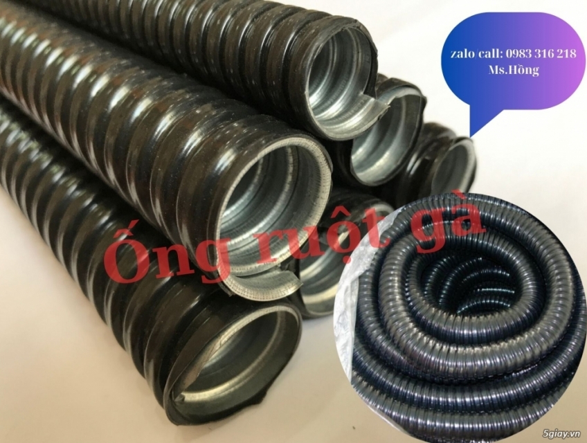 ống ruột gà lõi thép bọc nhựa