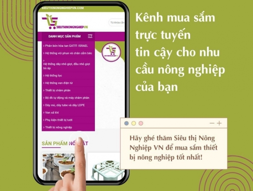 Siêu thị Nông Nghiệp VN: Kênh mua sắm trực tuyến tin cậy cho nông dân
