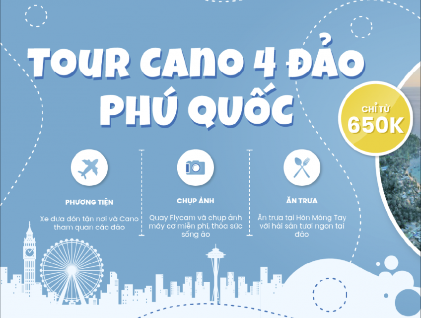 du lịch Phú Quốc phải trải nghiệm tour 4 đảo Phú Quốc
