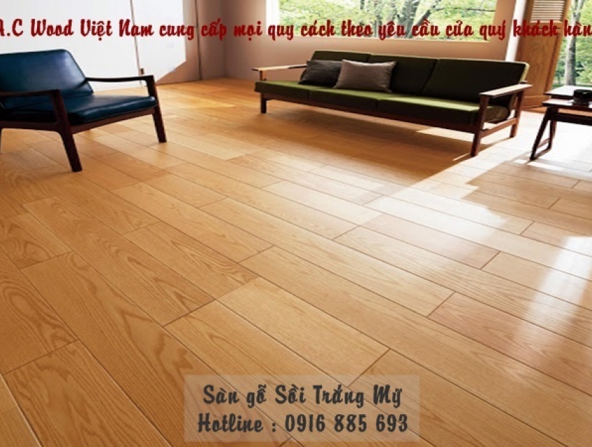 Sàn gỗ sồi trắng Mỹ