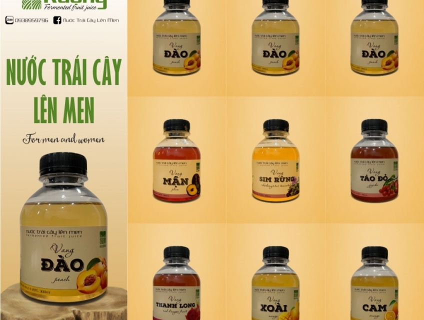 Nước Trái Cây Lên Men - Vang Trái Cây - phù hợp cho cả nam và nữ