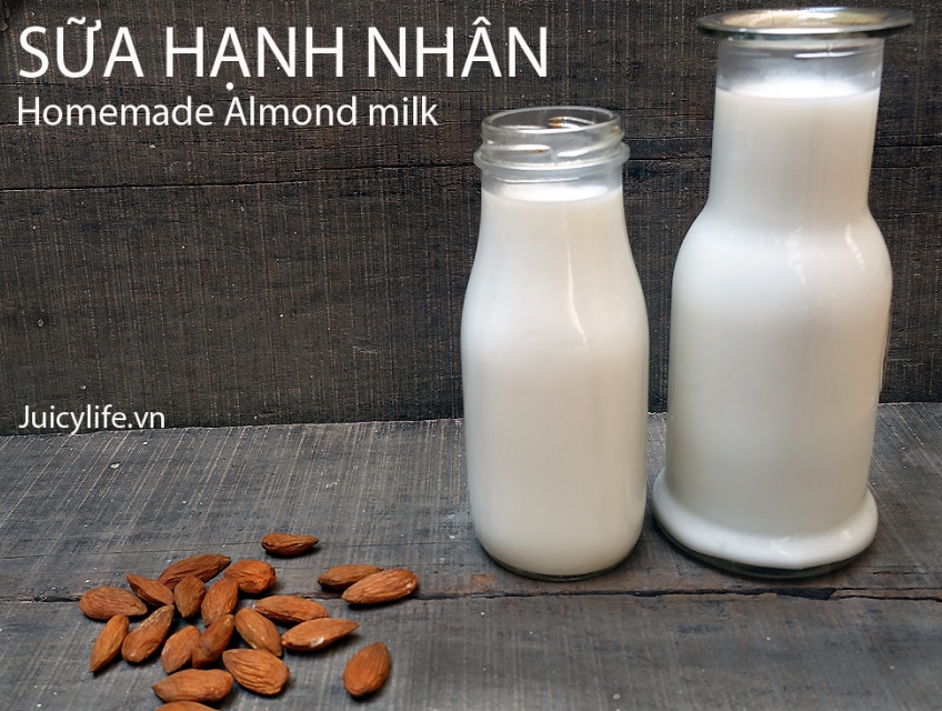 Sữa hạt hạnh nhân thức uống dinh dưỡng cho mọi người