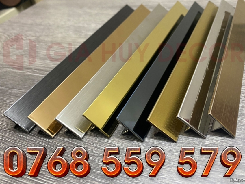 Nẹp T inox - Nẹp T10 - Nẹp inox trang trí tường