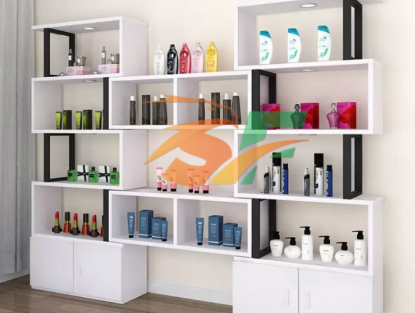 Tủ trưng bày mỹ phẩm xinh xắn tiện dụng