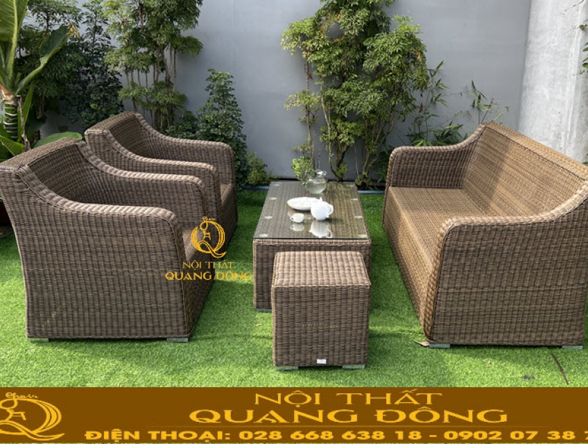 Những mẫu sofa giả mây đẹp và giá bình dân tại Quận 12, Tp. HCM