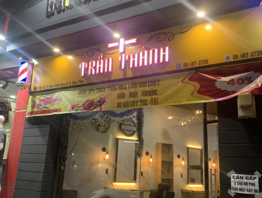 Chuyên lắp đặt trọn gói máy tính tiền cho barbershop: 0917.66.4444