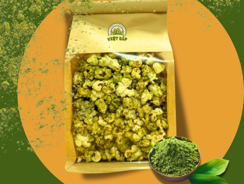 Bắp rang vị trà xanh