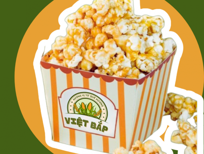 Bắp rang vị caramel