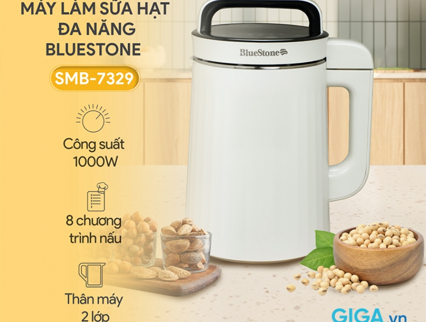 Tự động nấu sữa hạt nhanh chóng với SMB-7329
